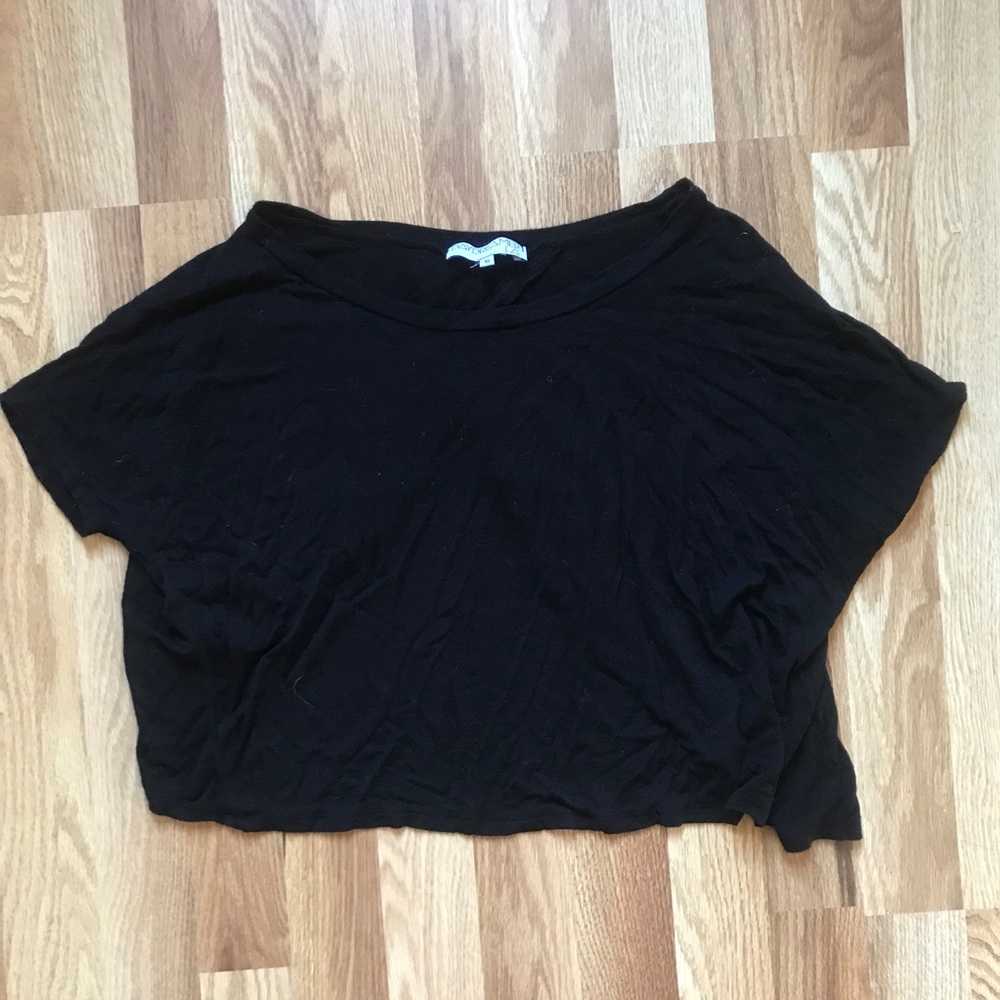 3/15 UO daydreamer black open back crop top
